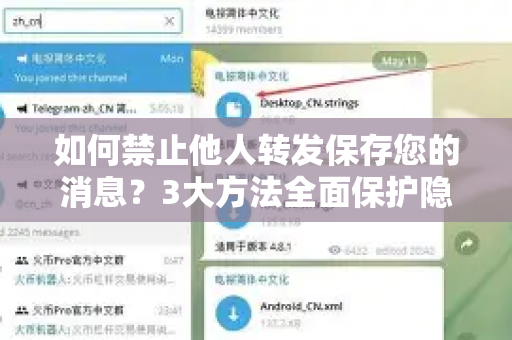 如何禁止他人转发保存您的消息？3大方法全面保护隐私安全-第1张图片-纸飞机Telegeram下载-纸飞机Telegeram官网