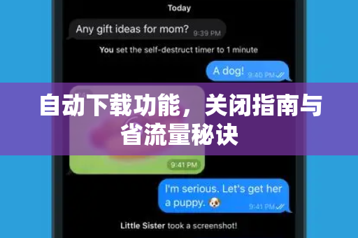 自动下载功能，关闭指南与省流量秘诀