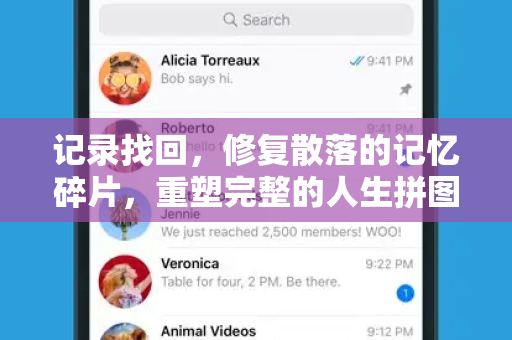 记录找回，修复散落的记忆碎片，重塑完整的人生拼图-第1张图片-纸飞机Telegeram下载-纸飞机Telegeram官网