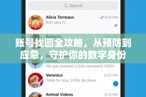 账号找回全攻略，从预防到应急，守护你的数字身份-第1张图片-纸飞机Telegeram下载-纸飞机Telegeram官网