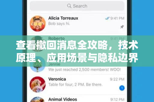 查看撤回消息全攻略，技术原理、应用场景与隐私边界深度解析-第1张图片-纸飞机Telegeram下载-纸飞机Telegeram官网